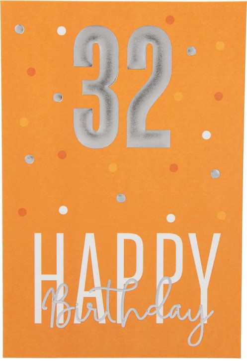 11566 Depesche Zahlenkarte, Glückwunschkarte-32 Happy Birthday