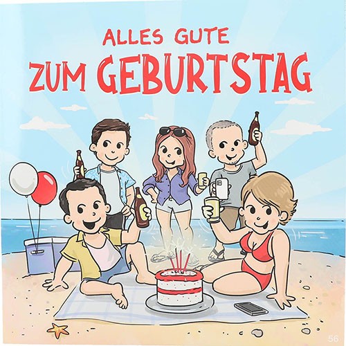 Geburtstagskarte mit Musik- Alles Gute zum Geburtstag!