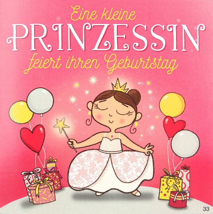 Geburtstagskarte mit Musik-Eine kleine Prinzessin feiert ihren