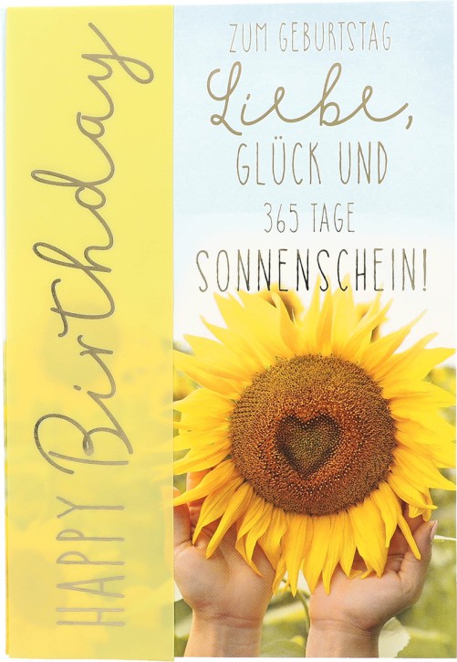 Emotions  1 Stück Geburtstagskarte 27/Happy Birthday Zum Geburtstag Liebe, 