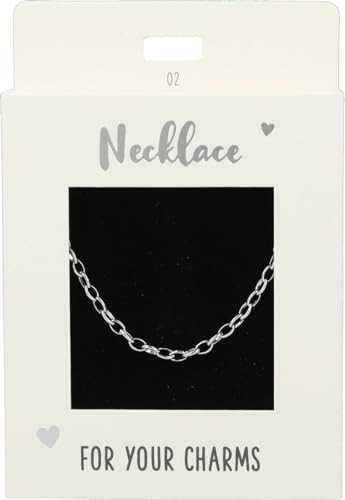 Depesche 11783-002 Halskette aus mittelgroßen Links, versilbert, variabel in der Länge tragbar (42 cm + 5 cm), ideal als kleines Geschenk