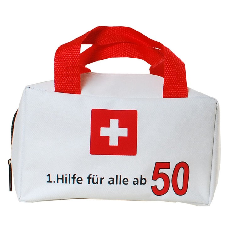 Tasche  - 1. Hilfe für alle ab 50- Fünfzigster Geburtstag -  ungefüllt