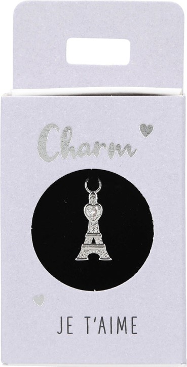 Versilberte o. Vergoldete Charms -Anhänger für Creolen-  Nr.45 - Eiffelturm