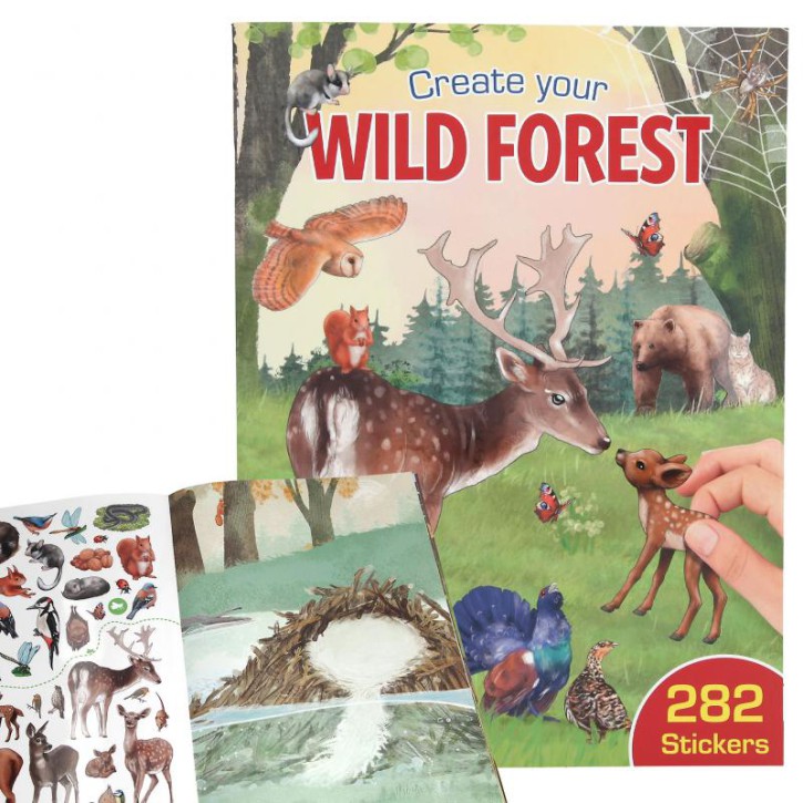Depesche 11914 Create Your Wild Forest - Stickerbuch mit vielenStickern