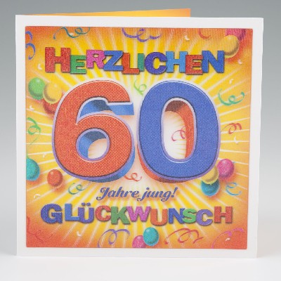 Depesche 3D Klappkarte 005 zum 60. Geburtstag