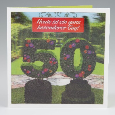 Depesche 3D Klappkarte 004 zum 50. Geburtstag