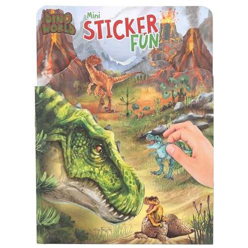 Dino World Mini Sticker Fun - Stickerbuch mit 12 Hintergrundseite