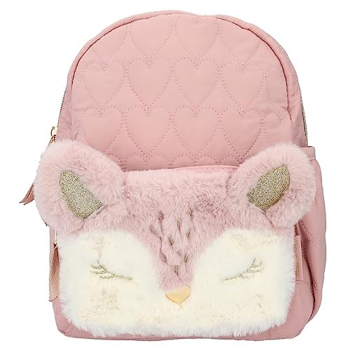 Depesche 12573 Princess Mimi Wild Forest - Rucksack mit Plüsch, Reh-Gesicht und Ohren, Täschchen mit Reißverschluss