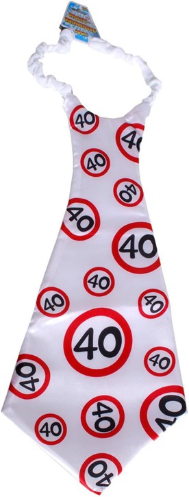 Maxi- Riesen-Krawatte 40 Geschenk zum 40. Geburtstag