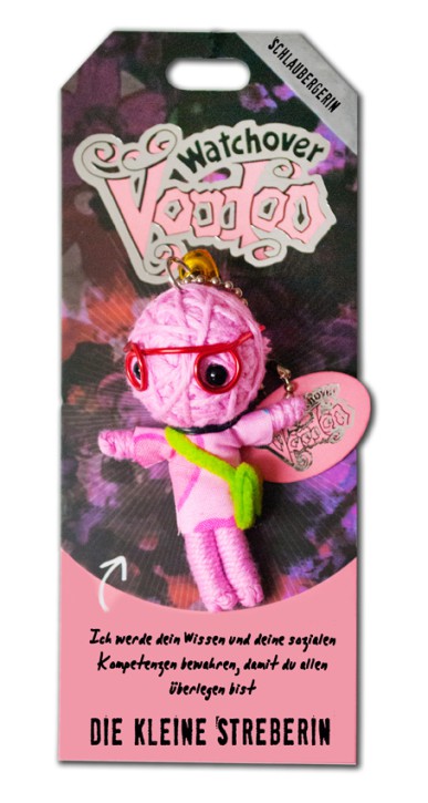 Watchover Voodoo Sammel Puppe mit Spruch kleine Streberin