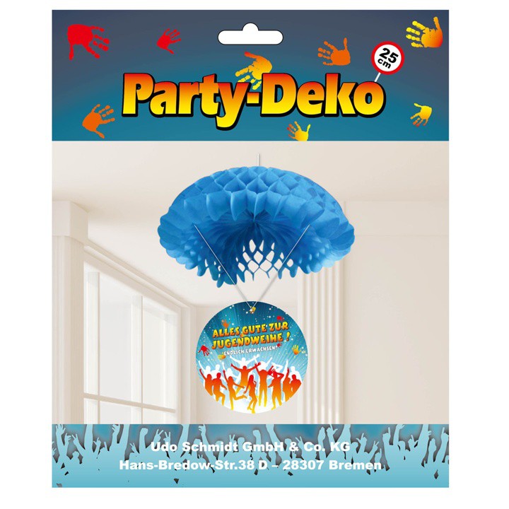 Sortiert 1 Deko Ballon oder 1 Deko Fallschirm zur Jugendweihe