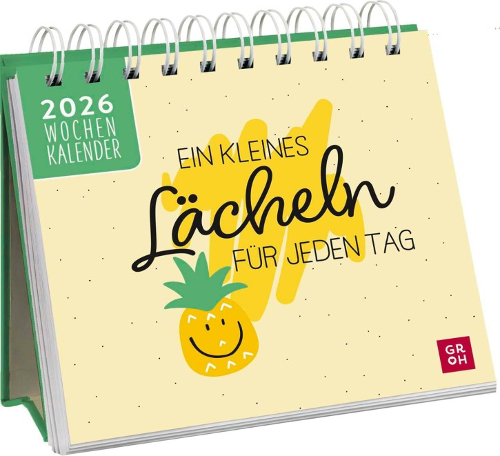 Mini-Wochenkalender 2026: Ein kleines Lächeln für jeden Tag