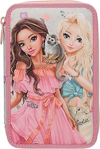 TOPModel Juicy - Gefüllte 3-Fach Federtasche in Creme und Rosa