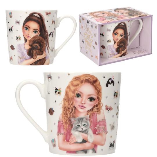 1 Stück TOPModel Tasse KITTY and DOGGY - Becher mit Hund Motiv für Geschenke Mädchen