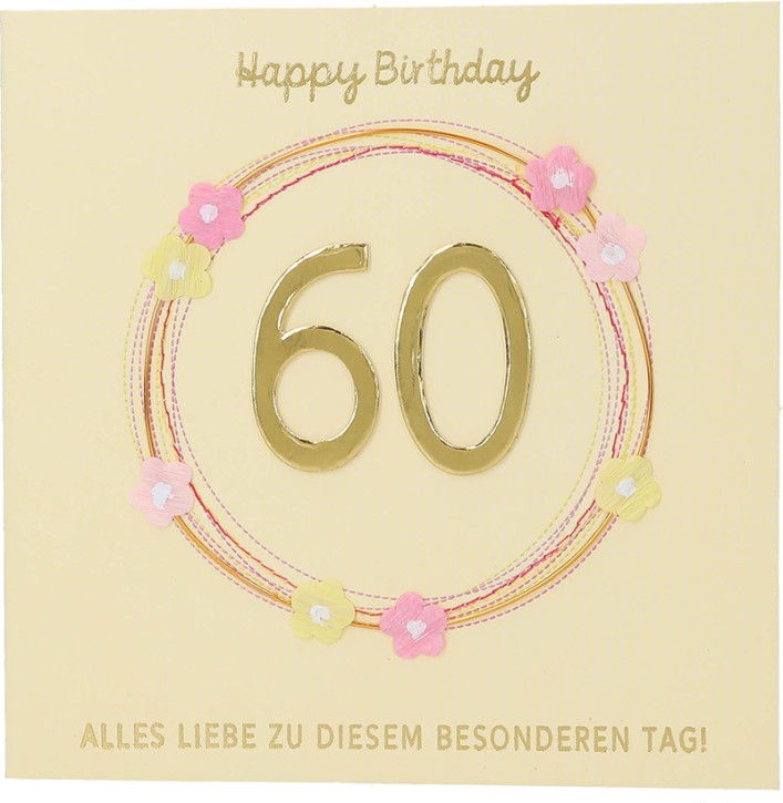 Depesche 13593.06 Klappkarte Paper Love Glückwunsch-Karte zum Geburtstag, mit passendem Spruch und bunten Designs, ohne Innentext, Klappkarte inkl. Umschlag