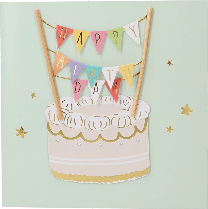 Depesche 13593.19 Klappkarte Paper Love Glückwunsch-Karte zum Geburtstag, mit passendem Spruch und bunten Designs, ohne Innentext, Klappkarte inkl. Umschlag