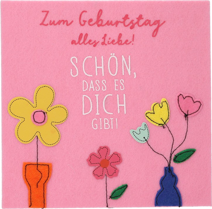 Depesche 13593.25 Klappkarte Paper Love Glückwunsch-Karte zum Geburtstag, mit passendem Spruch und bunten Designs, ohne Innentext, Klappkarte inkl. Umschlag