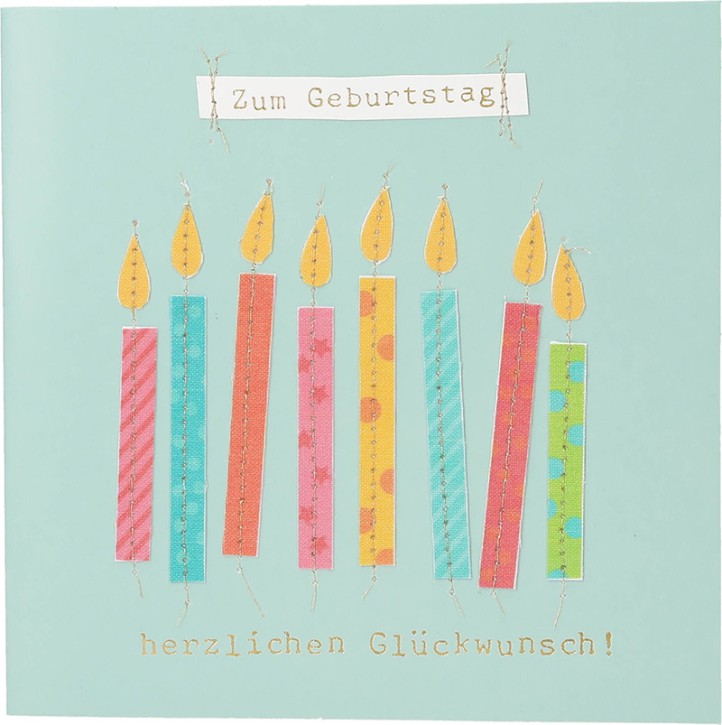 Depesche 13593.27 Klappkarte Paper Love Glückwunsch-Karte zum Geburtstag, mit passendem Spruch und bunten Designs, ohne Innentext, Klappkarte inkl. Umschlag
