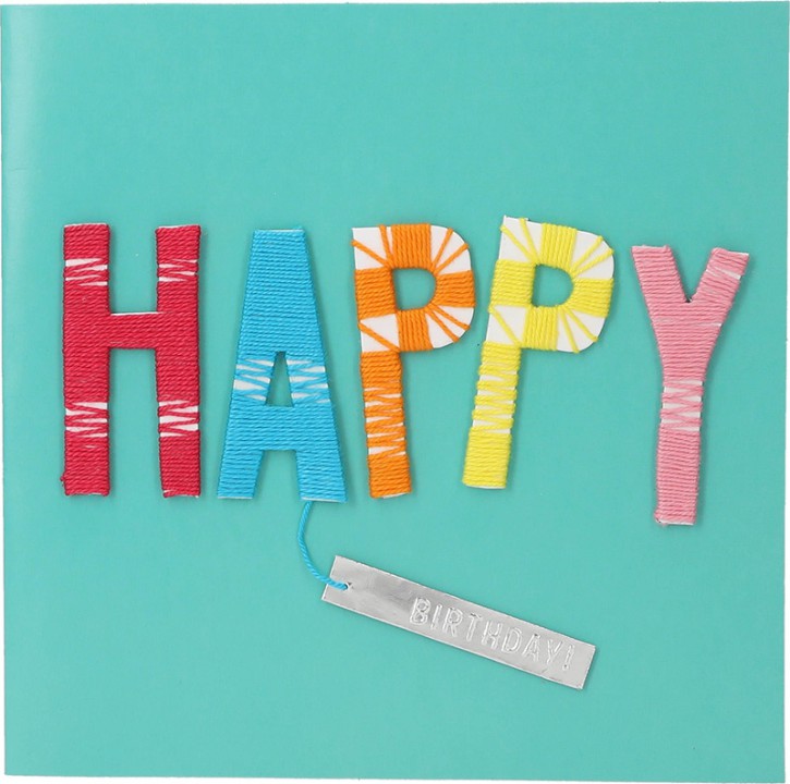 Depesche 13593.28 Klappkarte Paper Love Glückwunsch-Karte zum Geburtstag, mit passendem Spruch und bunten Designs, ohne Innentext, Klappkarte inkl. Umschlag