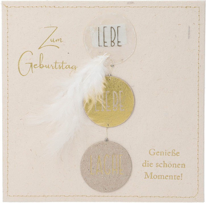 Depesche 13593.35 Klappkarte Paper Love Glückwunsch-Karte zum Geburtstag, mit passendem Spruch und bunten Designs, ohne Innentext, Klappkarte inkl. Umschlag