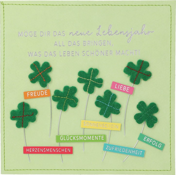 Depesche 13593.36 Klappkarte Paper Love Glückwunsch-Karte zum Geburtstag, mit passendem Spruch und bunten Designs, ohne Innentext, Klappkarte inkl. Umschlag