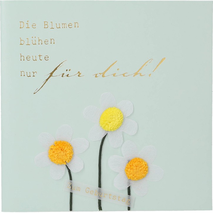 Depesche 13593.37 Klappkarte Paper Love Glückwunsch-Karte zum Geburtstag, mit passendem Spruch und bunten Designs, ohne Innentext, Klappkarte inkl. Umschlag