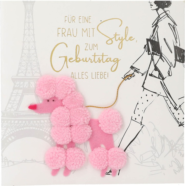 Depesche 13593.39 Klappkarte Paper Love Glückwunsch-Karte zum Geburtstag, mit passendem Spruch und bunten Designs, ohne Innentext, Klappkarte inkl. Umschlag