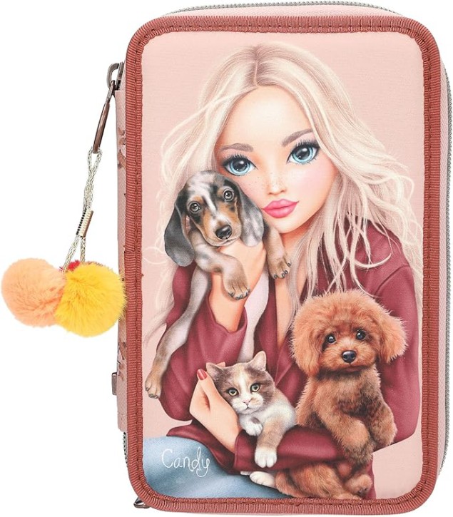Depesche 13673 TOPModel 3 Fach Federtasche FUR Ever Friends