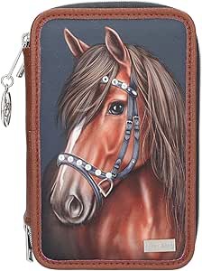 Miss Melody Horse - Gefüllte 3-Fach Federtasche mit Pferde 