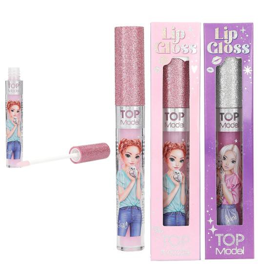 TOPModel Lipgloss-Set, 2 Stück, Glitzerkappe, Erdbeere & Blueberry Cake Duft, 2,8 ml