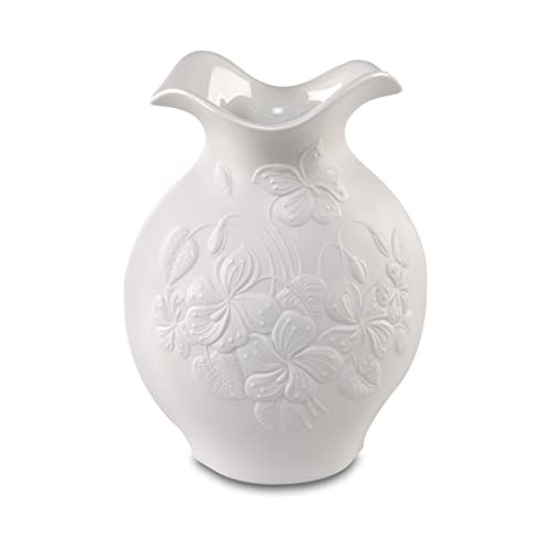 Blumenvase Vase aus Porzellan- Porzellanvase Serie Floralie 20cm