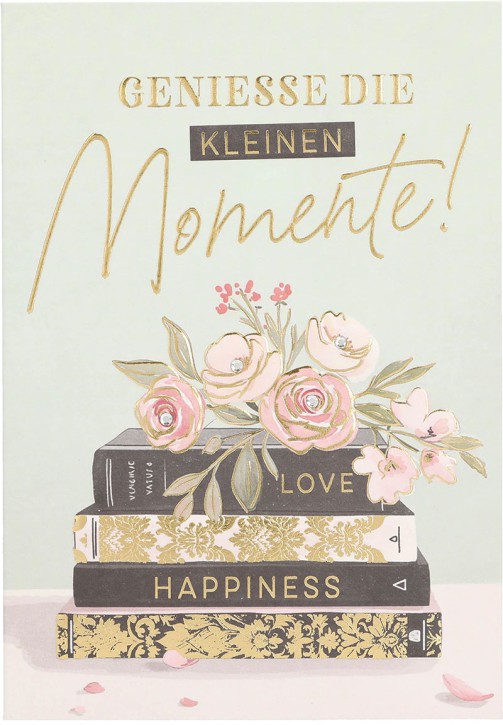 Depesche Lovely Diamonds 14003 Klappkarte 16,5x11,5cm Geburtstagskarten,  16