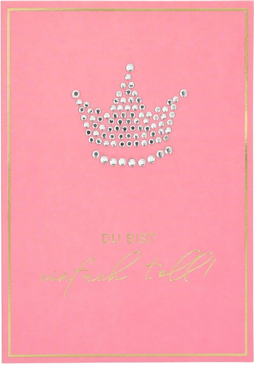 Depesche Lovely Diamonds 14003 Klappkarte 16,5x11,5cm Geburtstagskarten,  17