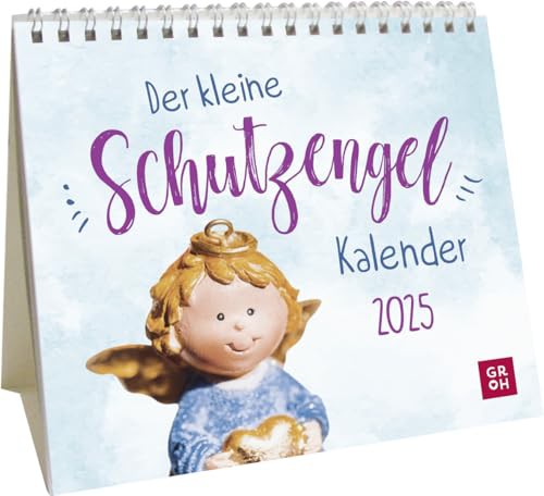 Mini-Kalender 2025: Der kleine Schutzengelkalender: Mini-Monatskalender. Kleiner Tischkalender 