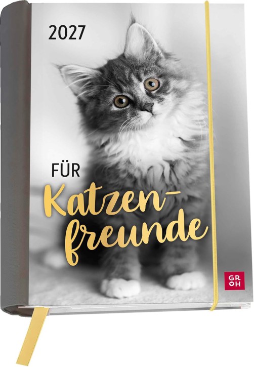 Buchkalender 2027: Für Katzenfreunde: A6-Wochenplaner und Katzenkalender. Taschenkalender und Terminplaner mit Spiralbindung und heraustrennbaren Postkarten - calendar