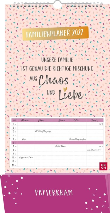 Familienplaner 2027: Unsere Familie ist genau die richtige Mischung aus Chaos und Liebe
