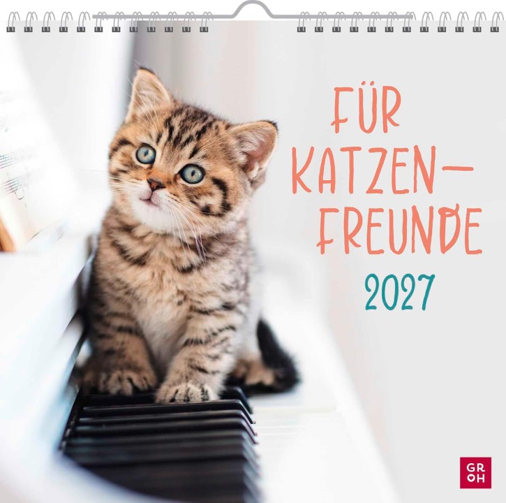 Wandkalender 2027: Für Katzenfreunde: Katzenkalender mit niedlichen Katzenfotos