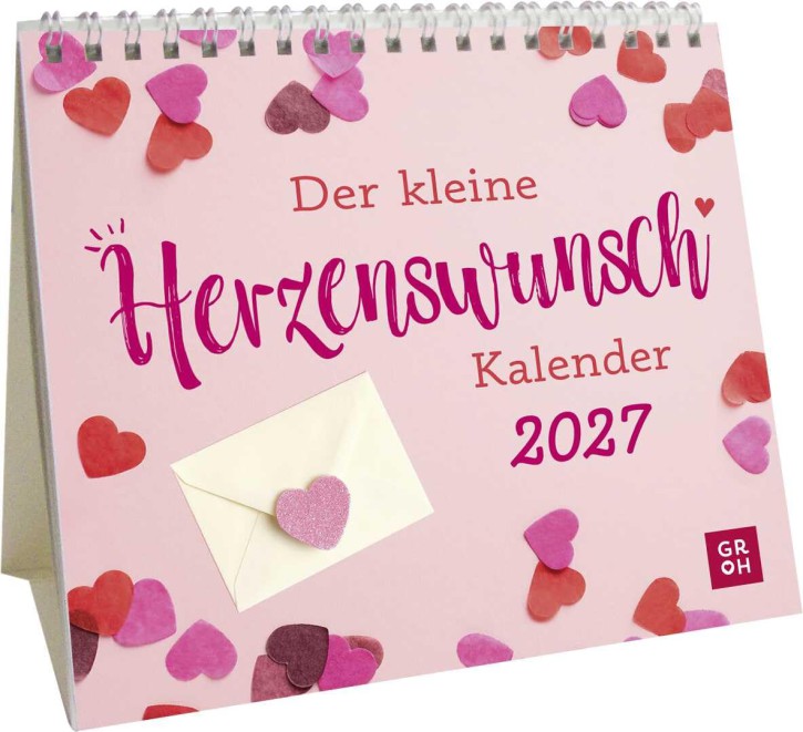 Mini-Kalender 2027: Der kleine Herzenswunschkalender: Mini-Monatskalender