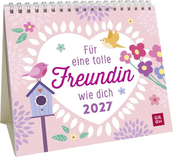 Mini-Kalender 2027: Für eine tolle Freundin wie dich: Mini-Monatskalender