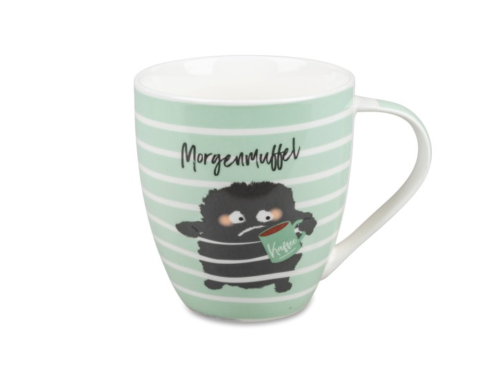 1 Stück Kaffeebecher Tasse Becher mit Spruch Morgenmuffel
