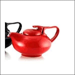 Kanne feuerrot Porzellan 1,0 l