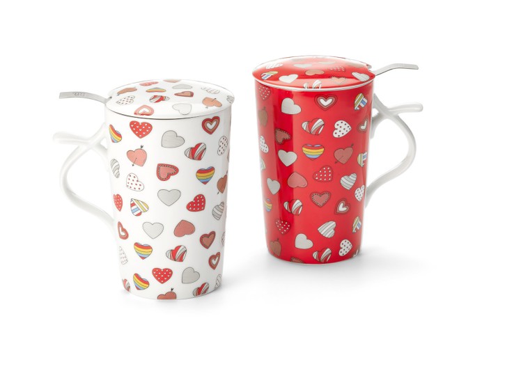 Teebecher Teetasse Tasse Becher Porzellan Kräuterteetasse 3 teilig, Enni 0,4l , 1 von 2 Modellen, Auswahl nach Verfügbarkeit oder Mail