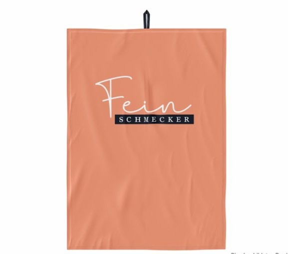 la vida GmbH Feinschmecker Geschirrtuch, Koralle, Baumwolle, mit Aufhänger