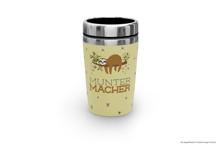 Zeit für Dich Edelstahl Thermobecher to go 250 ml Muntermacher