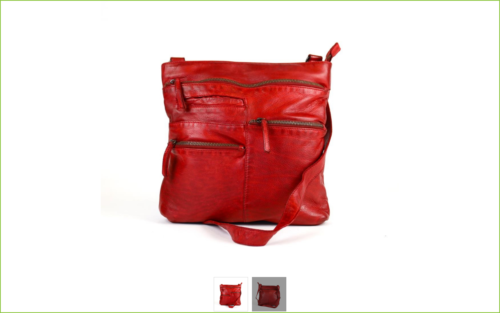 Bear Design Damen Tasche Ledertasche Umhängetasche Schultertasche Red