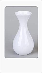 Vase 17cm Brilliant-weiss aus Porzellan