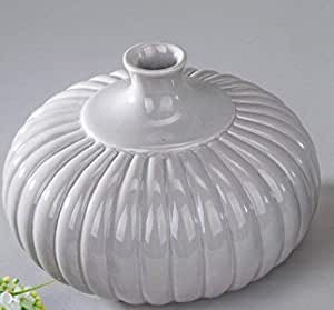 Keramik Vase, sortiert weiss oder taupe Art.708434