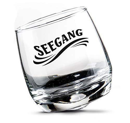 2 er Set Whisky-Gläser -Seegang-Rumgläser Wackelglas Schwenkglas in Geschenkbox 