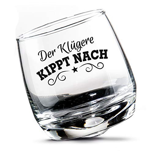 2 er Set Whisky-Gläser Rumgläser Wackelglas Schwenkglas in Geschenkbox -Klug