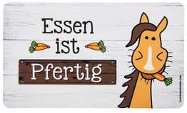  Brettchen mit Spruch Serie: Weisheit mit Text:Essen i